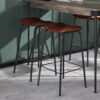 D - Hoyz - Barkruk Vintage - Echt Leer - 4 Stuks
