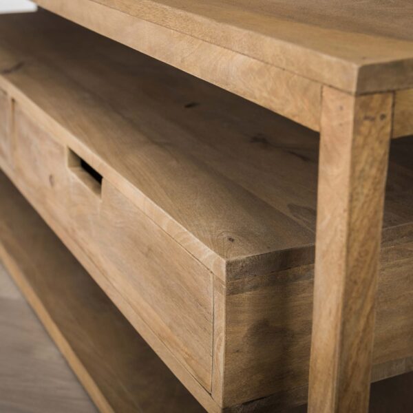 D - Hoyz - Haltafel Sahara - Bijzettafel - Hout - Bruin - 110x35x76