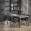 D - Hoyz - Draaibare Armstoel Grid - Zwart - Kunstleder - 2 Stuks