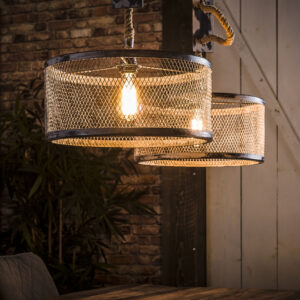 D - Hoyz - Hanglamp - 2x Ø40 cm mesh - Verstelbaar Touw - Rond