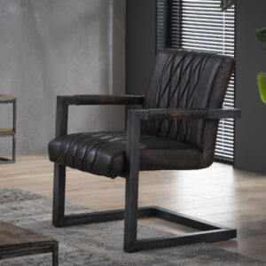 D - Hoyz - Fauteuil Vintage - Bruin - 2 Stuks
