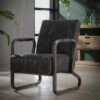 D - Hoyz - Fauteuil Vintage - Curved Frame - Antraciet