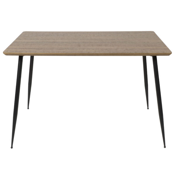 D - Hoyz - Eettafel Rechthoekig - Bruin - Hout - Metaal - 120x90x77