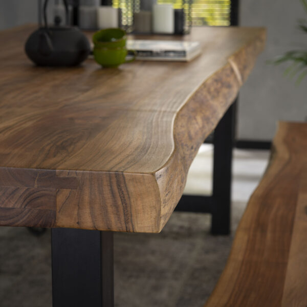 D - Hoyz - Eetkamertafel Boomstam - 240x100x77 - Bruin - Hout