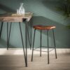 D - Hoyz - Barkruk Vintage - Echt Leer - 4 Stuks