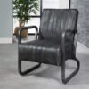 D - Hoyz - Fauteuil Vintage - Curved Frame - Antraciet