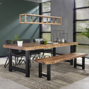 D - Hoyz - Eetkamertafel Boomstam - 240x100x77 - Bruin - Hout