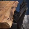 D - Hoyz - Eetkamertafel Boomstam - 240x100x77 - Bruin - Hout