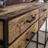 D - Hoyz - Dressoir Float met 6 Lades - 160cm Breed - Hardhout