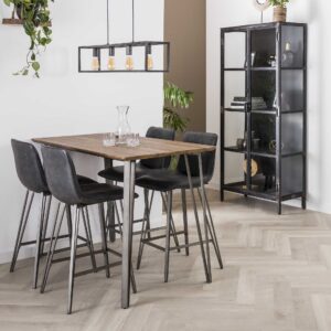 D - Bartafel 140x70 V-poot UIT ASSORTIMENT