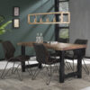 D - Hoyz - Stoel Vintage -  Kunstleer - Bruin - 2 Stuks